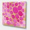 Designart - Pink Pebbles - Mid-Century Modern Canvas Art Print